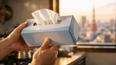 箱ティッシュが残り少ないと取り出しにくい原因と「底の点線」で解決する方法