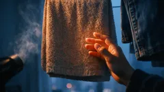 冬の洗濯物が乾いたか15秒で分かる手のひらチェックのやり方